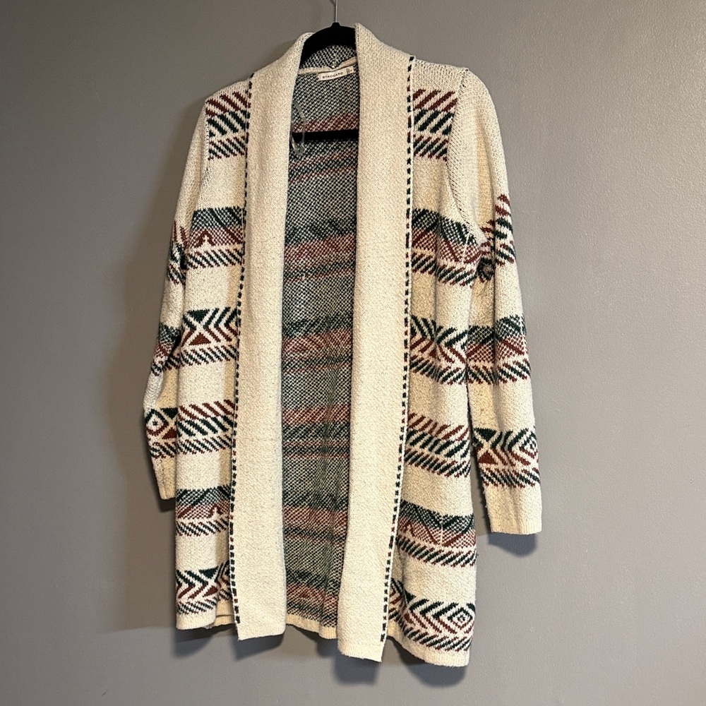 Staccato Cream Patterned Cardigan
